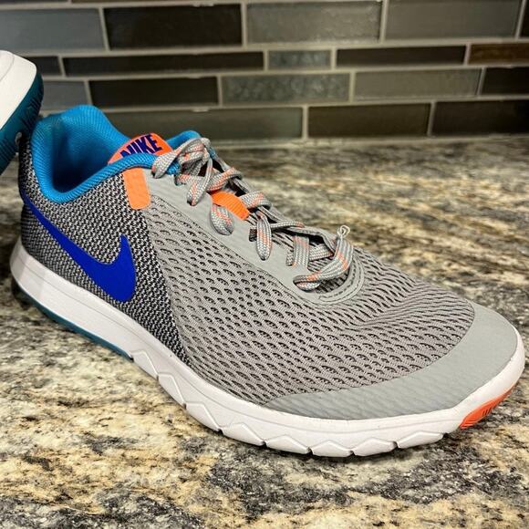 Nike Women's 5 Flex Experience RN 5 Gray Blue Orange Running Shoe Sneakers - Picture 8 of 11